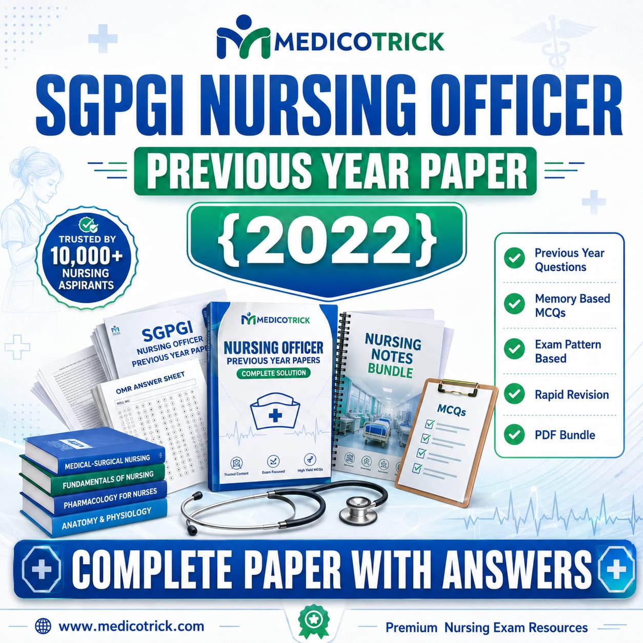 sgpgi-nursing-officer-previous-year-paper-2022