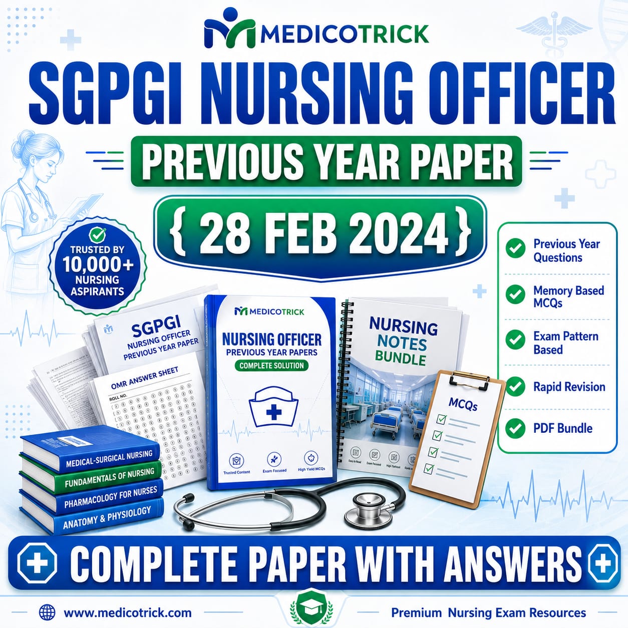 sgpgi-nursing-officer-previous-year-paper-2024